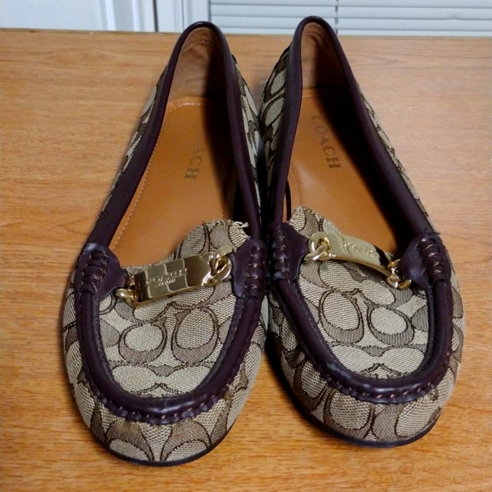 Coach jacquard style loafers